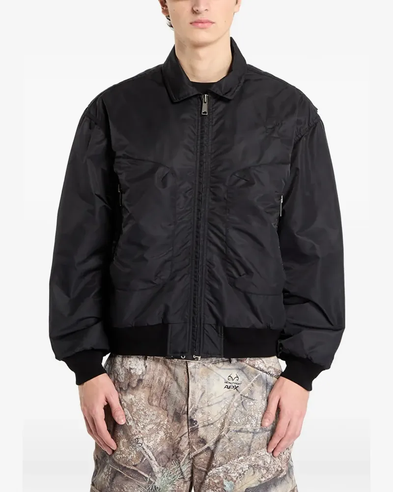 Brain Dead embroidered flight jacket - Schwarz Schwarz