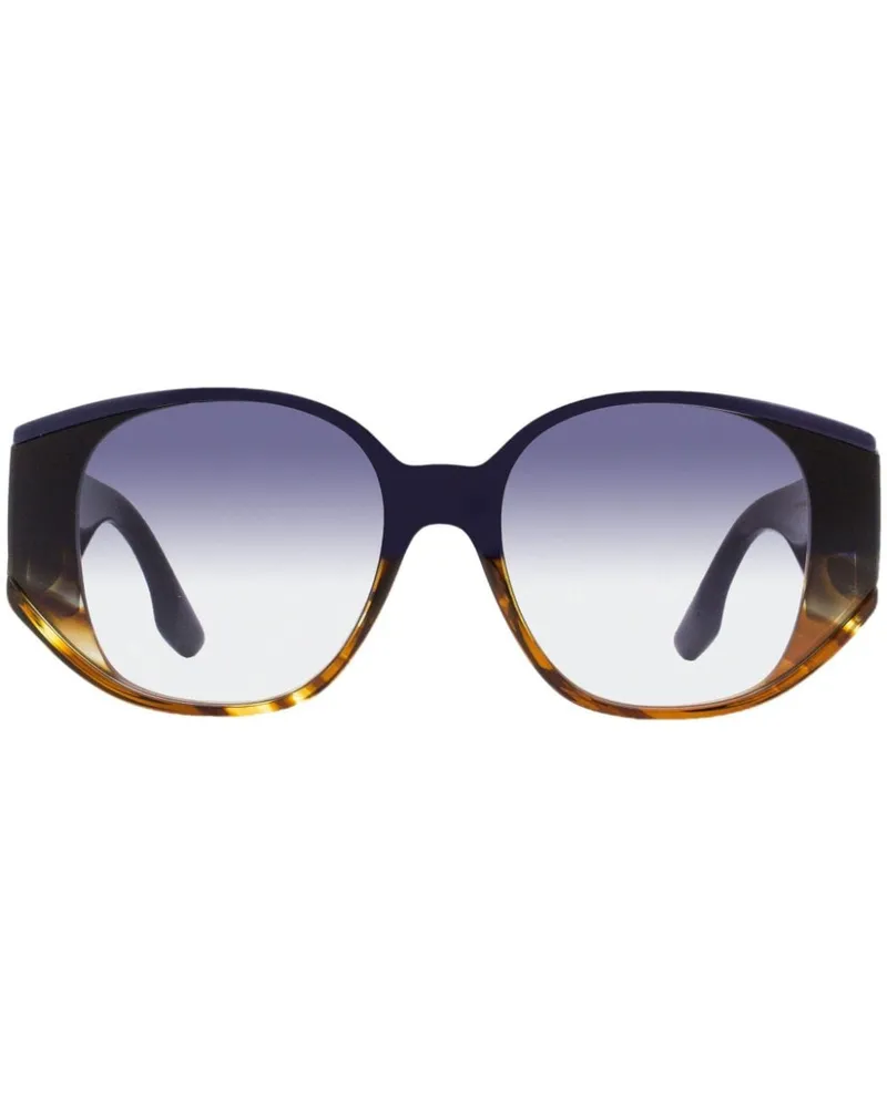 Victoria Beckham Sonnenbrille mit ovalem Gestell Blau