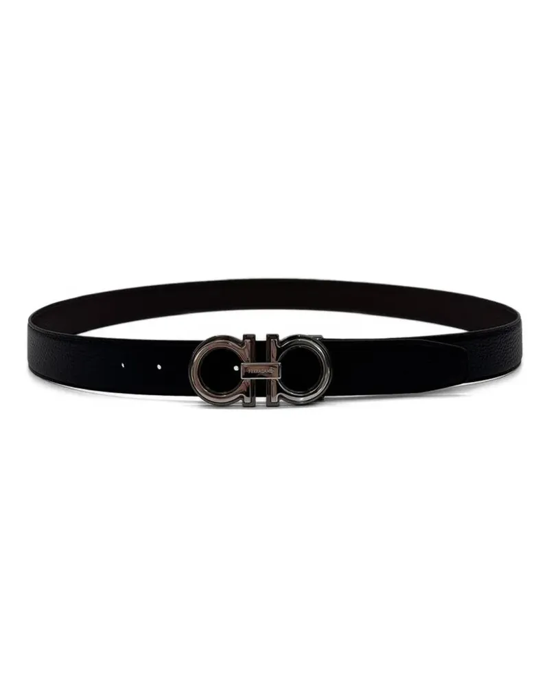 Ferragamo Gancini-buckle belt - Schwarz Schwarz