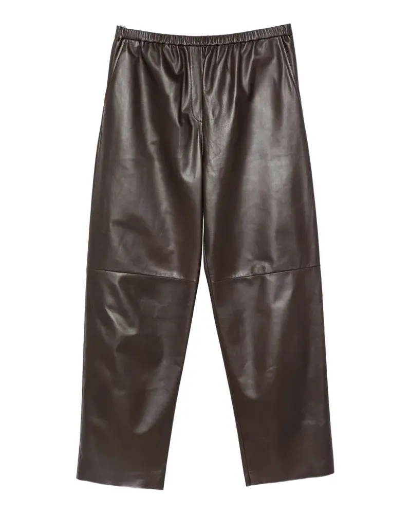 Antonelli Firenze Lederhose mit Stretchbund - Braun Braun