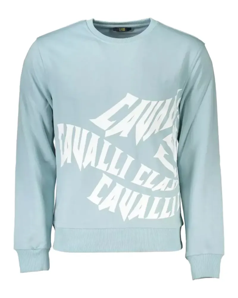 Roberto Cavalli logo-print sweater - Blau Blau