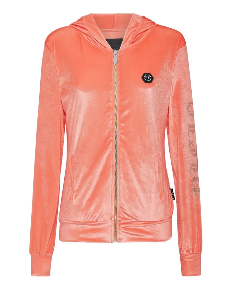 Philipp Plein logo-detail hoodie - Rosa Rosa