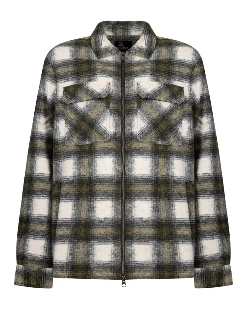 Barbour Clayton Hemdjacke mit Karomuster - Grün Grün