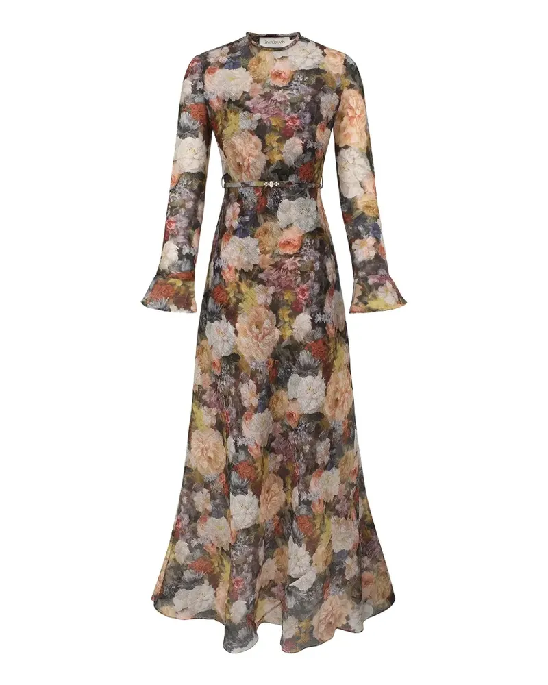 Zimmermann Alchemy Sheath floral-print maxi dress - Braun Braun
