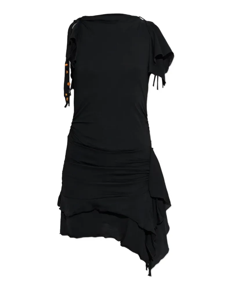 Isabel Marant ruffled ruched dress - Schwarz Schwarz