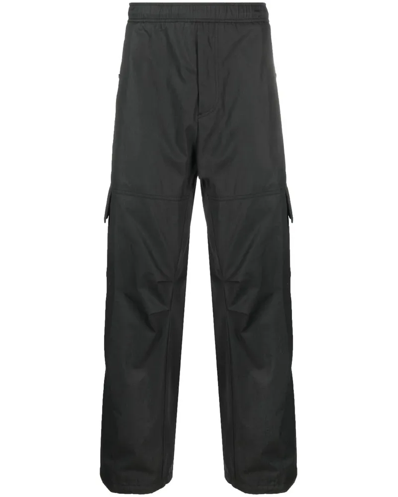 Moncler Cargohose mit Logo-Patch - Schwarz Schwarz