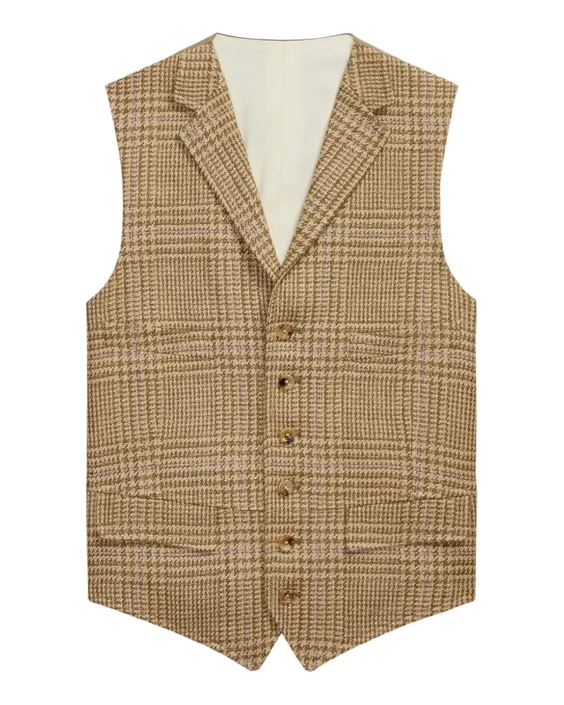 Ralph Lauren Karierte Weste - Braun Braun