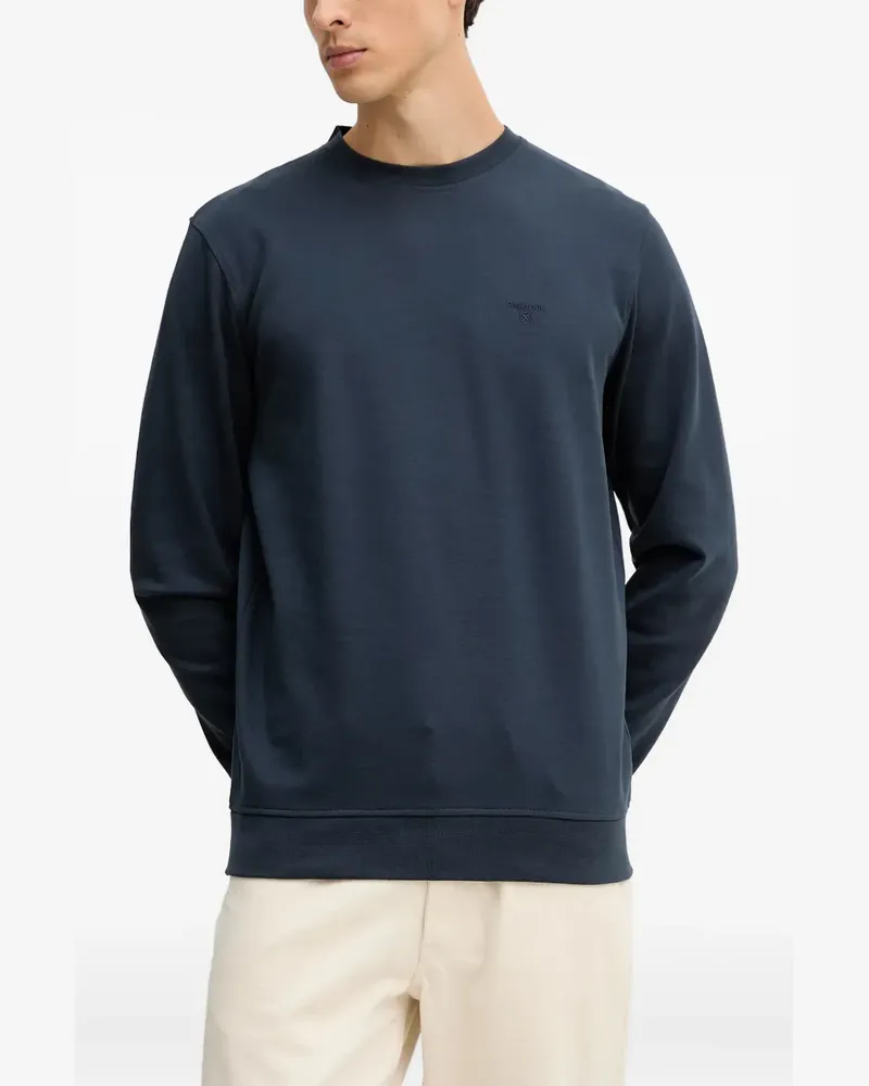 Barbour Sweatshirt mit Logo-Stickerei - Blau Blau