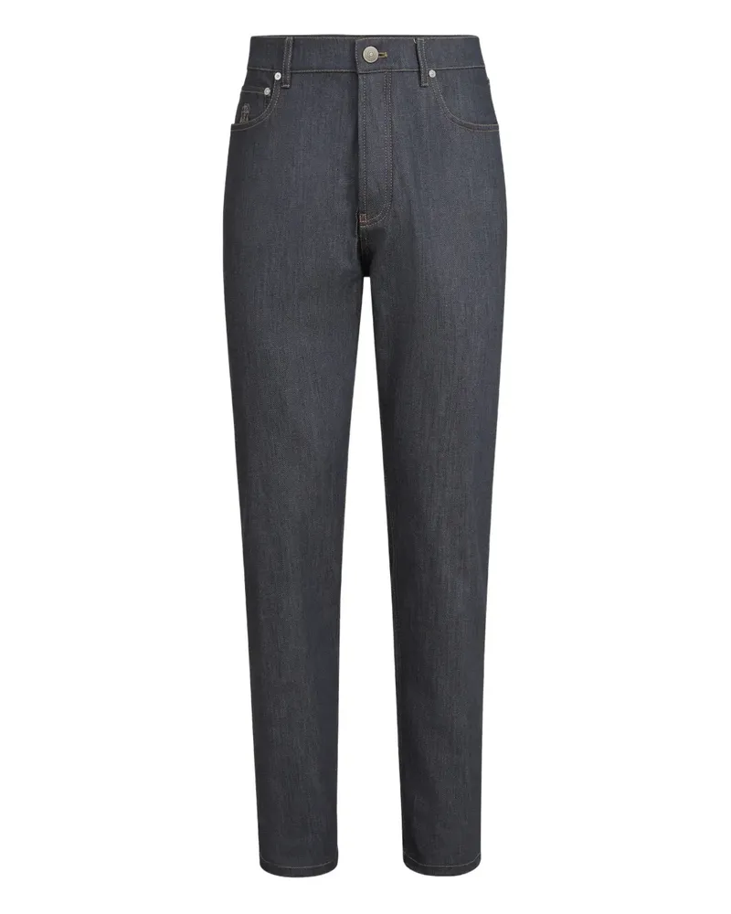 Brunello Cucinelli Five-Pocket-Hose - Grau Grau
