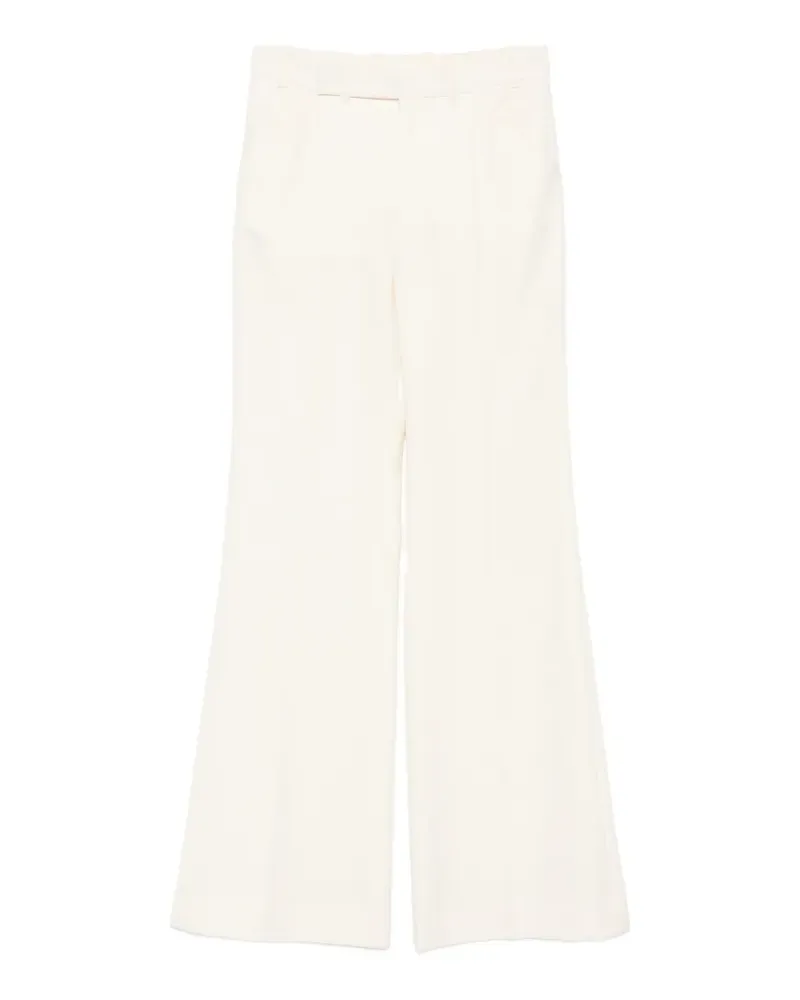 Chloé pressed-crease flared trousers - Nude Nude