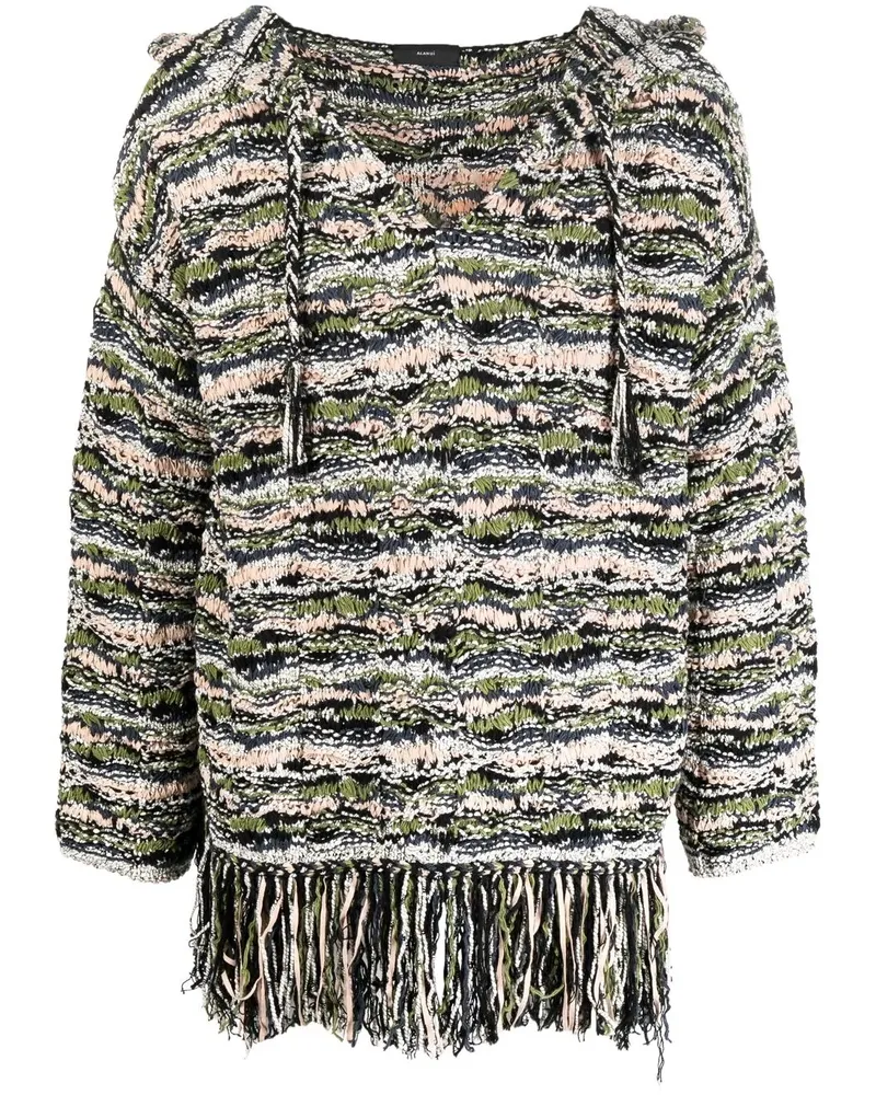 Alanui Gestrickter Chill Out Hoodie - Grün Grün