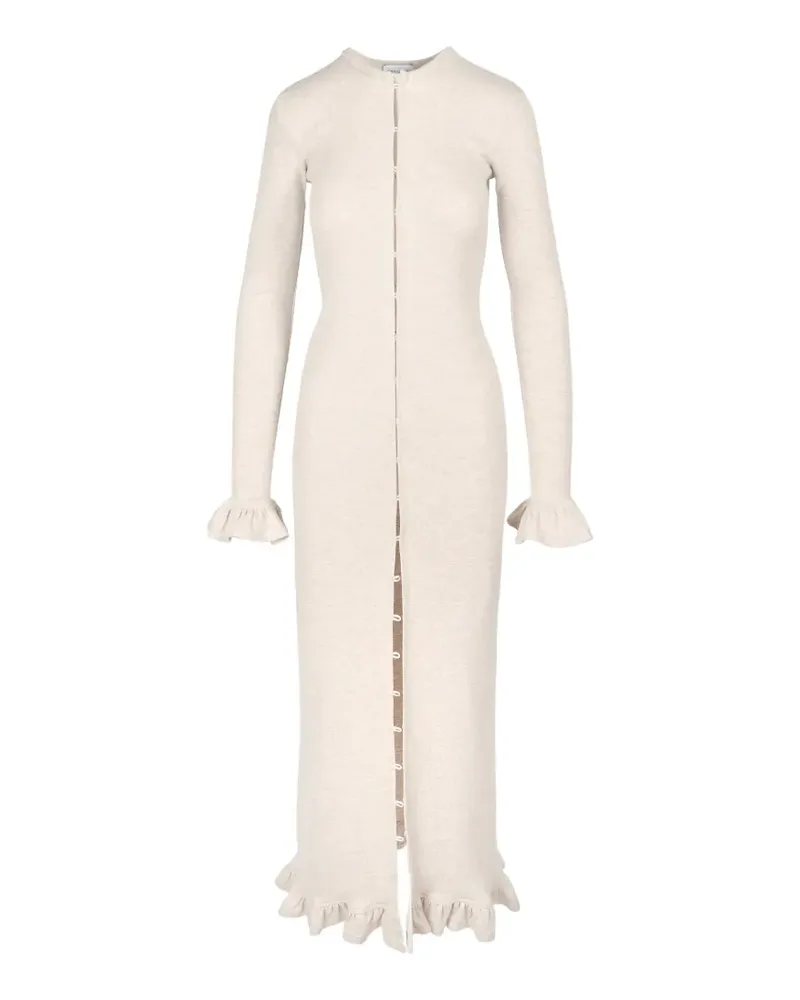 Ioana Ciolacu ruffled maxi dress - Nude Nude