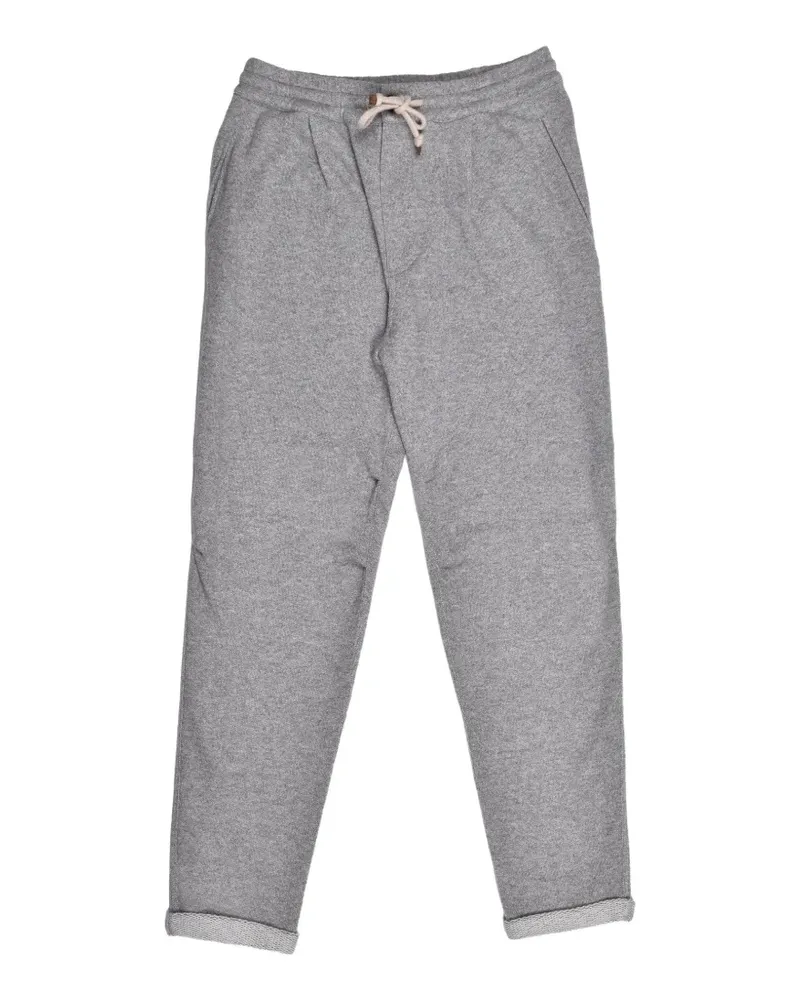 Brunello Cucinelli Kaschmir-Jogginghose mit Kordelzug - Grau Grau