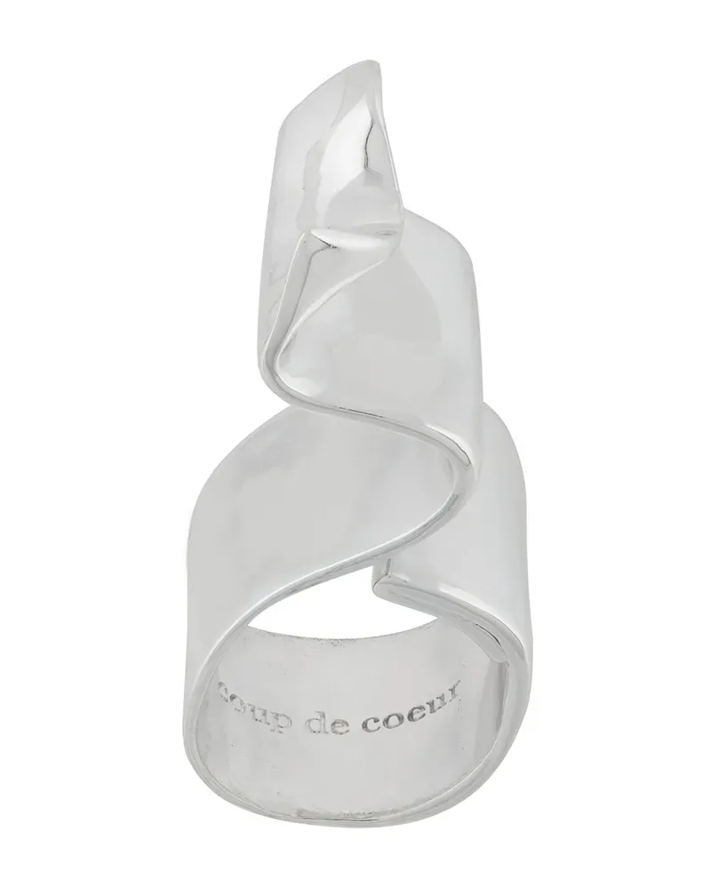 Coup De Coeur Wave' Ring - Silber Silber