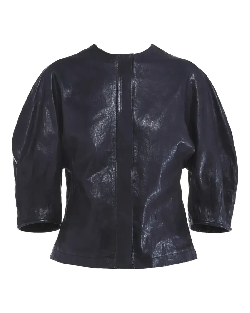 Liviana Conti Delphine leather blouse - Blau Blau