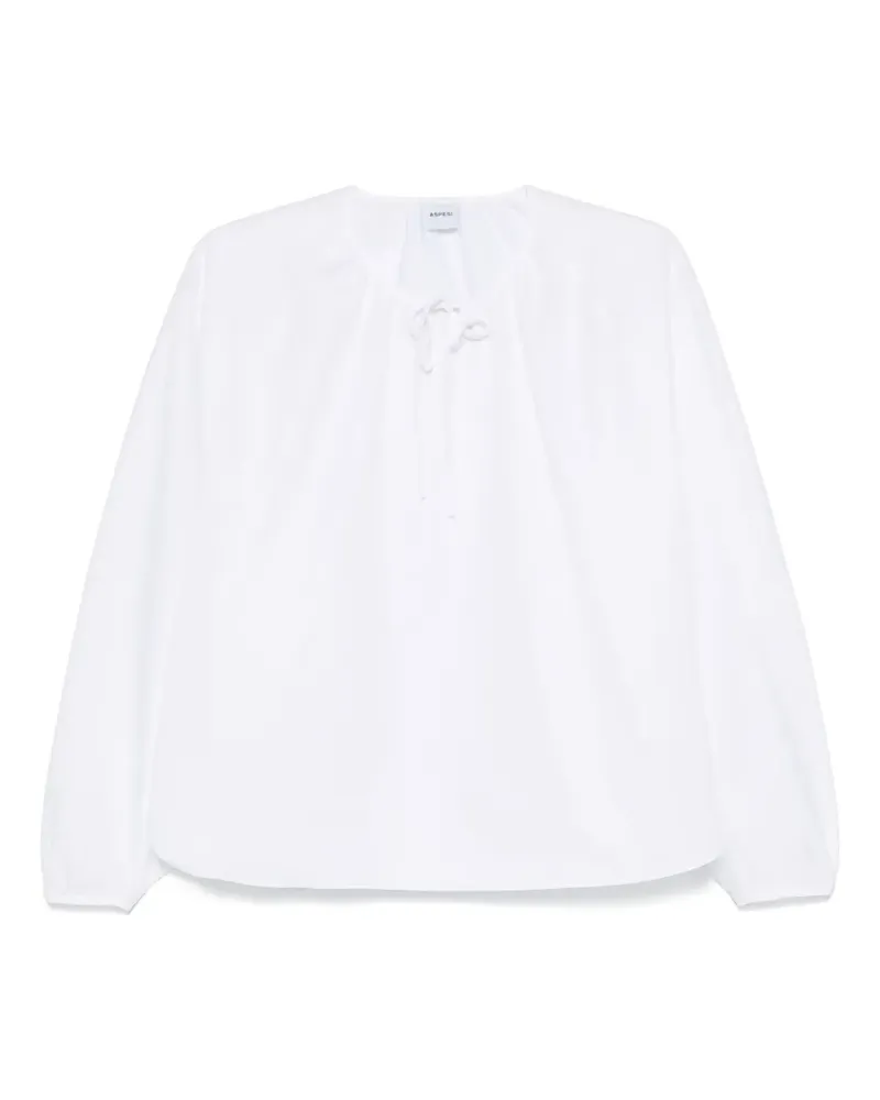 ASPESI Bluse aus Popeline - Weiß Weiß