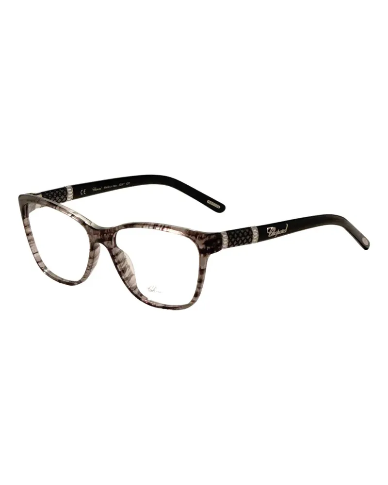 Chopard rectangle-frame glasses - Grau Grau