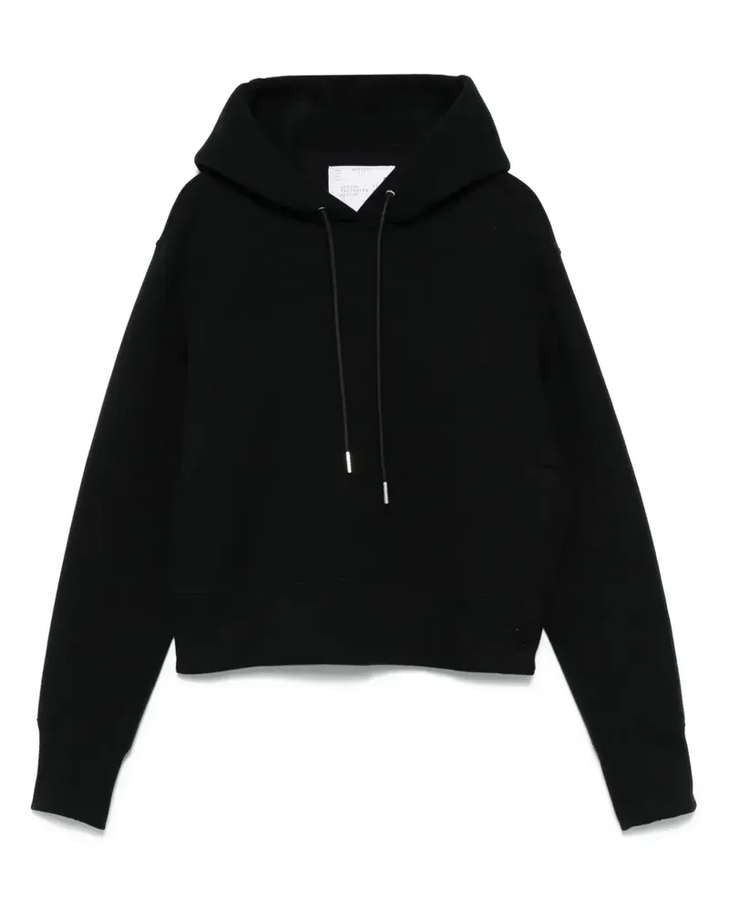 Sacai S Sponge Hoodie - Schwarz Schwarz