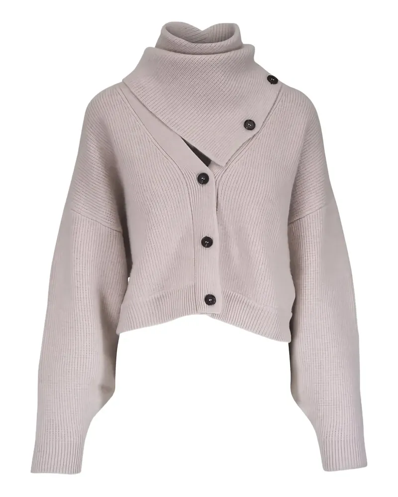 Le Kasha 1918 Derios Cardigan mit Rollkragen - Nude Nude