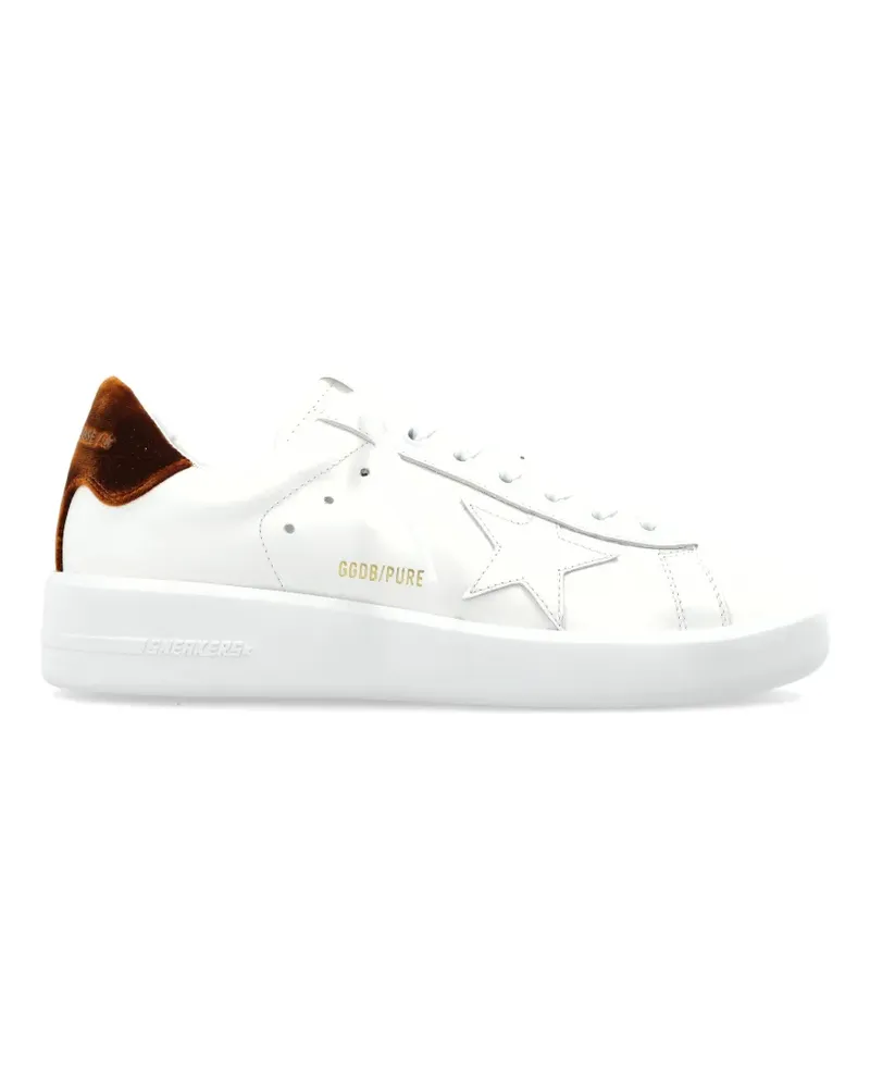 Golden Goose Purestar appliqué-detail leather sneakers - Weiß Weiß
