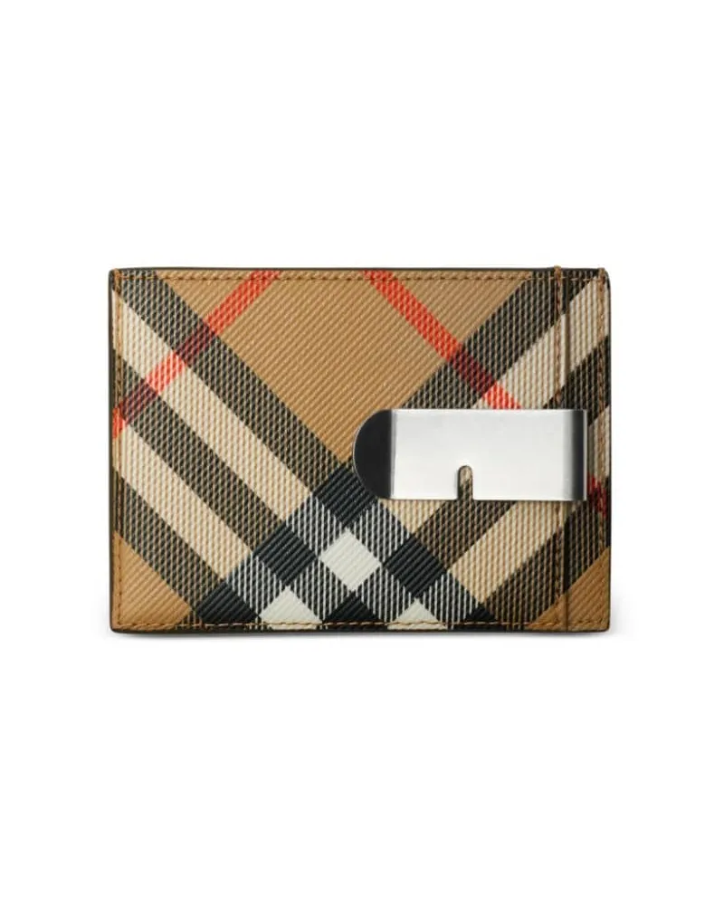 Burberry Kartenetui mit Karomuster - Nude Nude