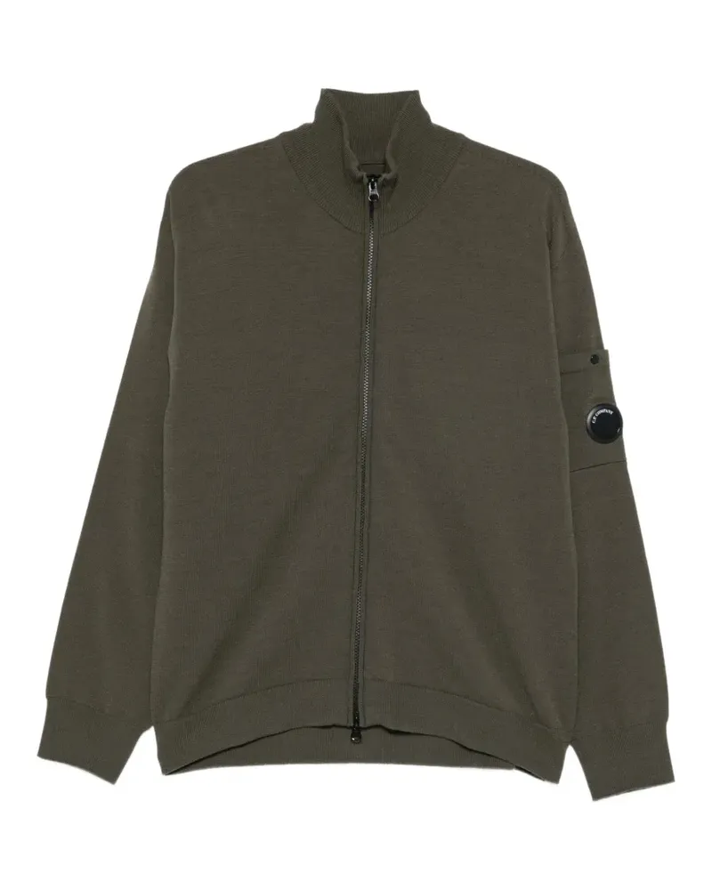 C.P. Company Lens-detail zip-up cardigan - Grün Grün