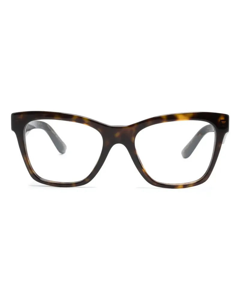 Dolce & Gabbana Brille im Cat-Eye-Design - Braun Braun
