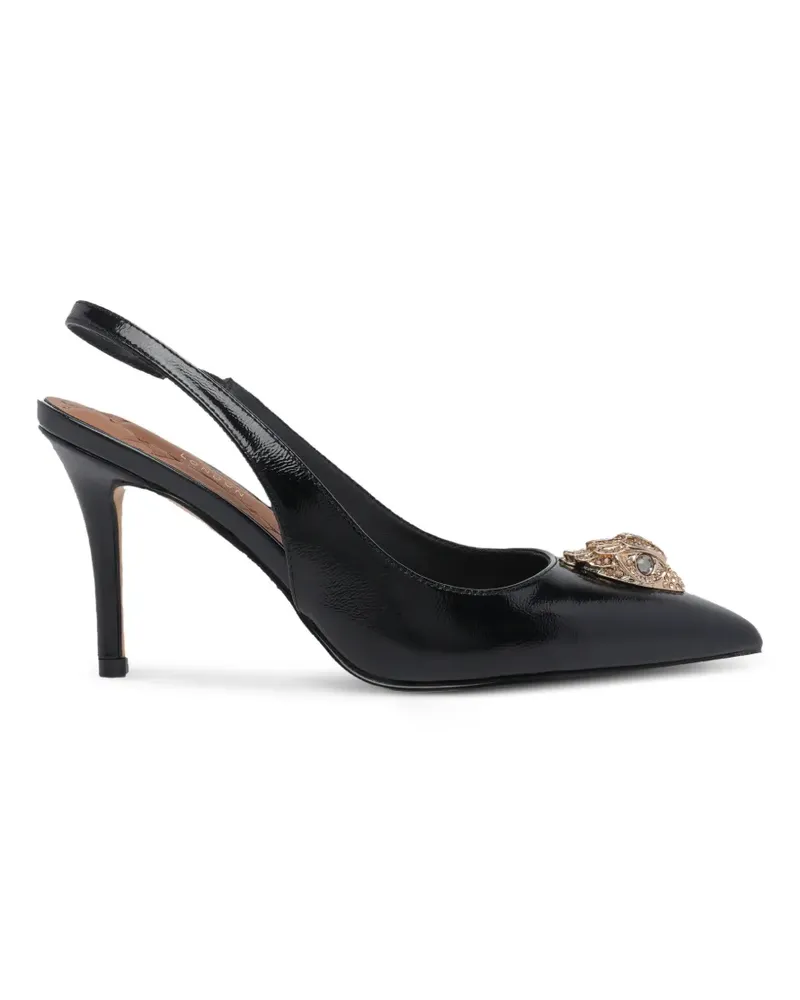 Kurt Geiger Belgravia eagle-plaque slingback pumps - Schwarz Schwarz