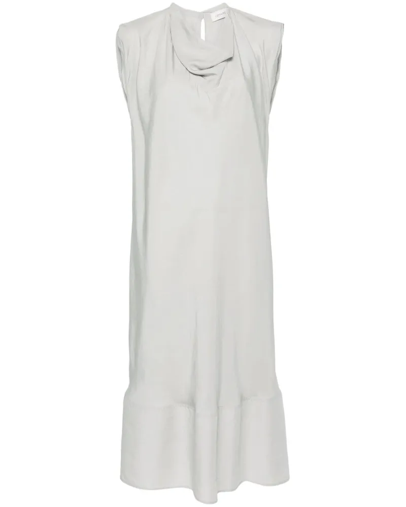 Christophe Lemaire Kleid mit drapiertem Ausschnitt - Grau Grau