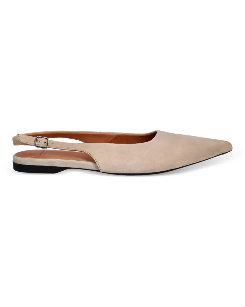 Vagabond Hermine pointed-toe slingback ballet flats - Nude Nude