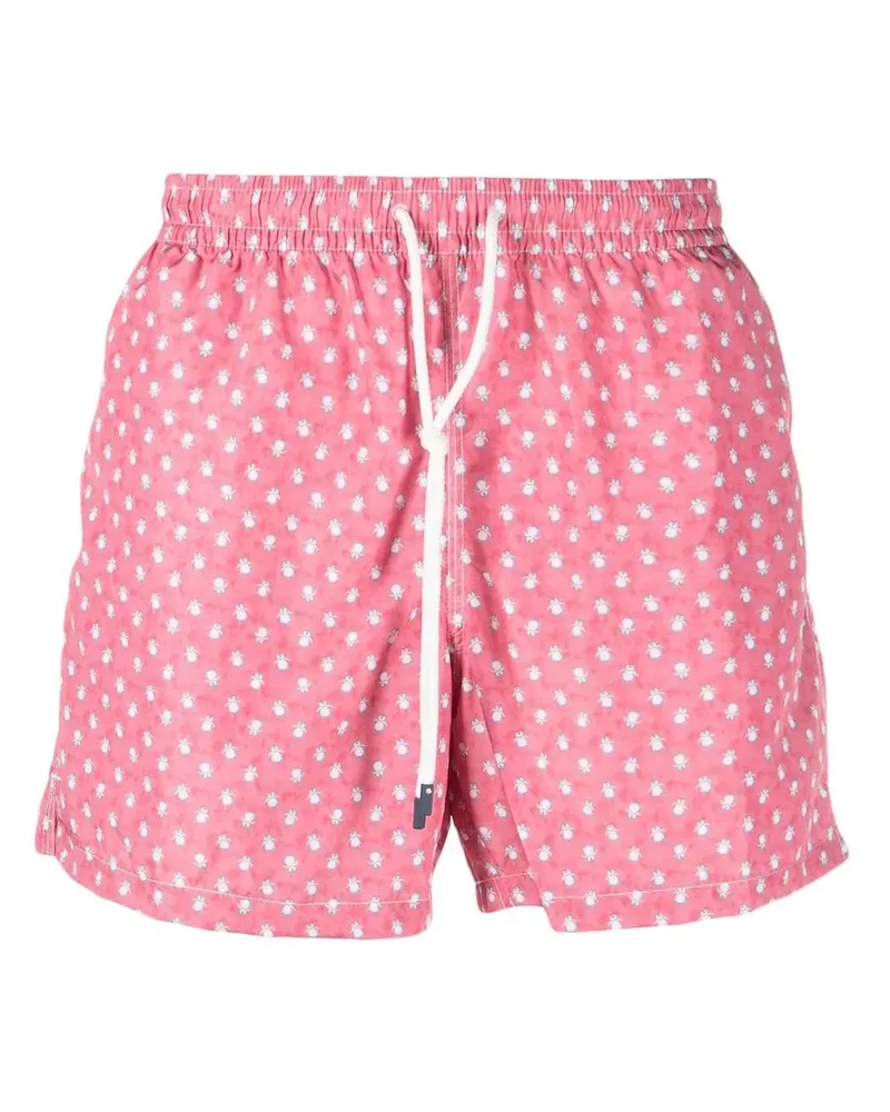 Fedeli Badeshorts mit Pinguin-Print - Rosa Rosa