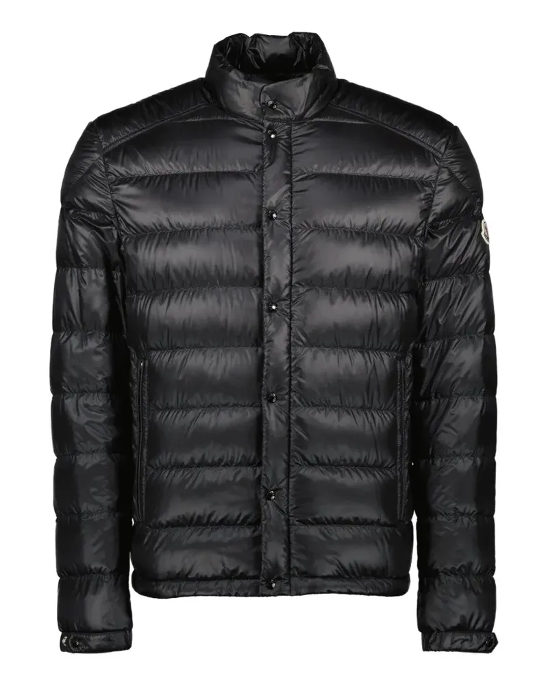 Moncler long-sleeved zip-up padded jacket - Schwarz Schwarz