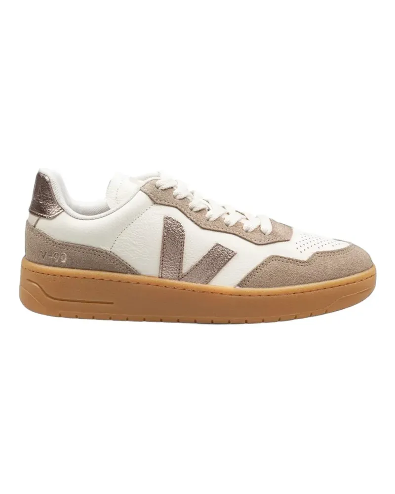 VEJA V-90 Pure Bronze Natural Sneakers - Nude Nude