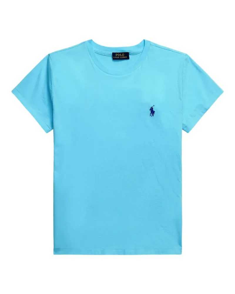 Ralph Lauren T-Shirt mit Logo-Stickerei - Blau Blau