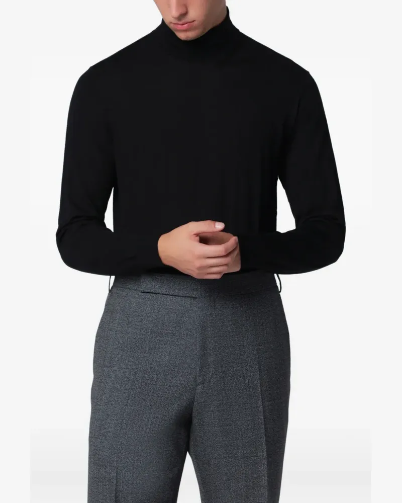 Drumohr  long-sleeve roll-neck fine-knit sweater - Schwarz Schwarz