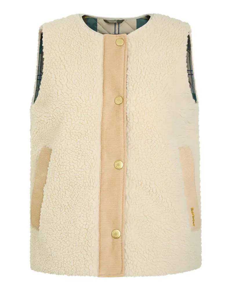 Barbour Dulsie corduroy-panel gilet - Nude Nude