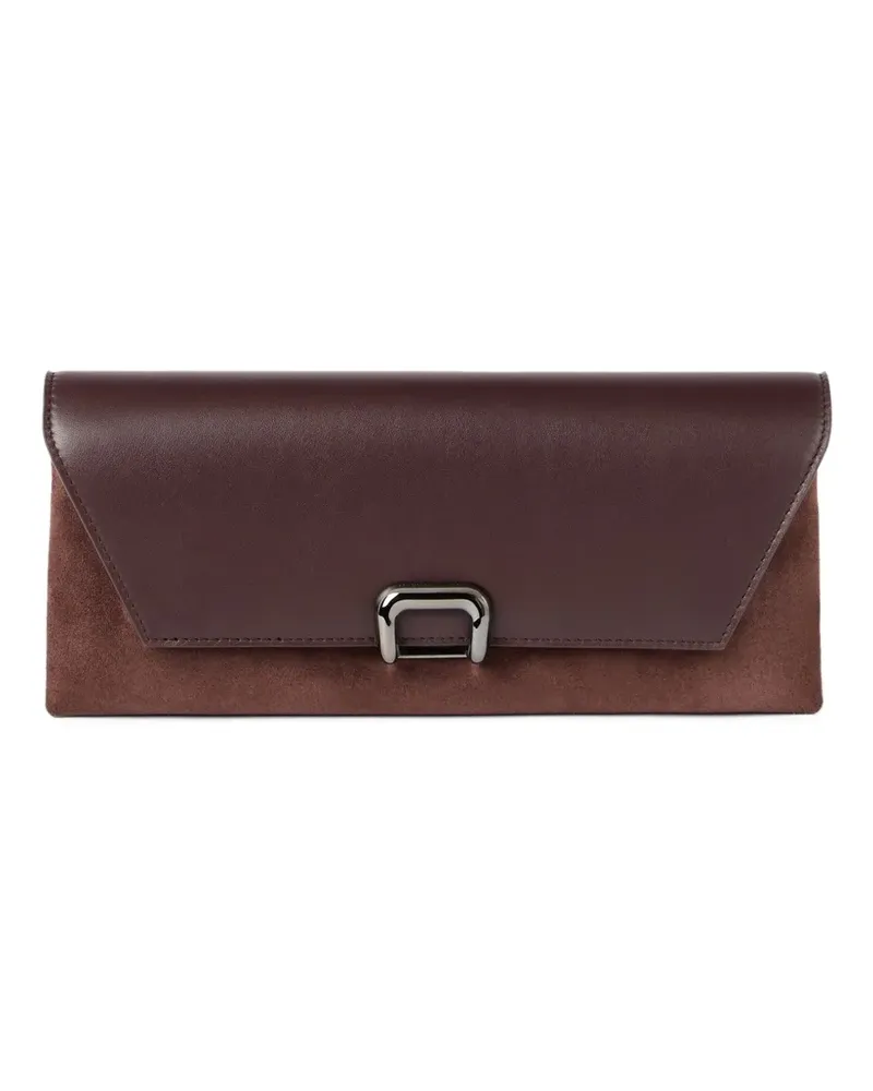 Brunello Cucinelli Clutch mit Kontrastklappe - Braun Braun