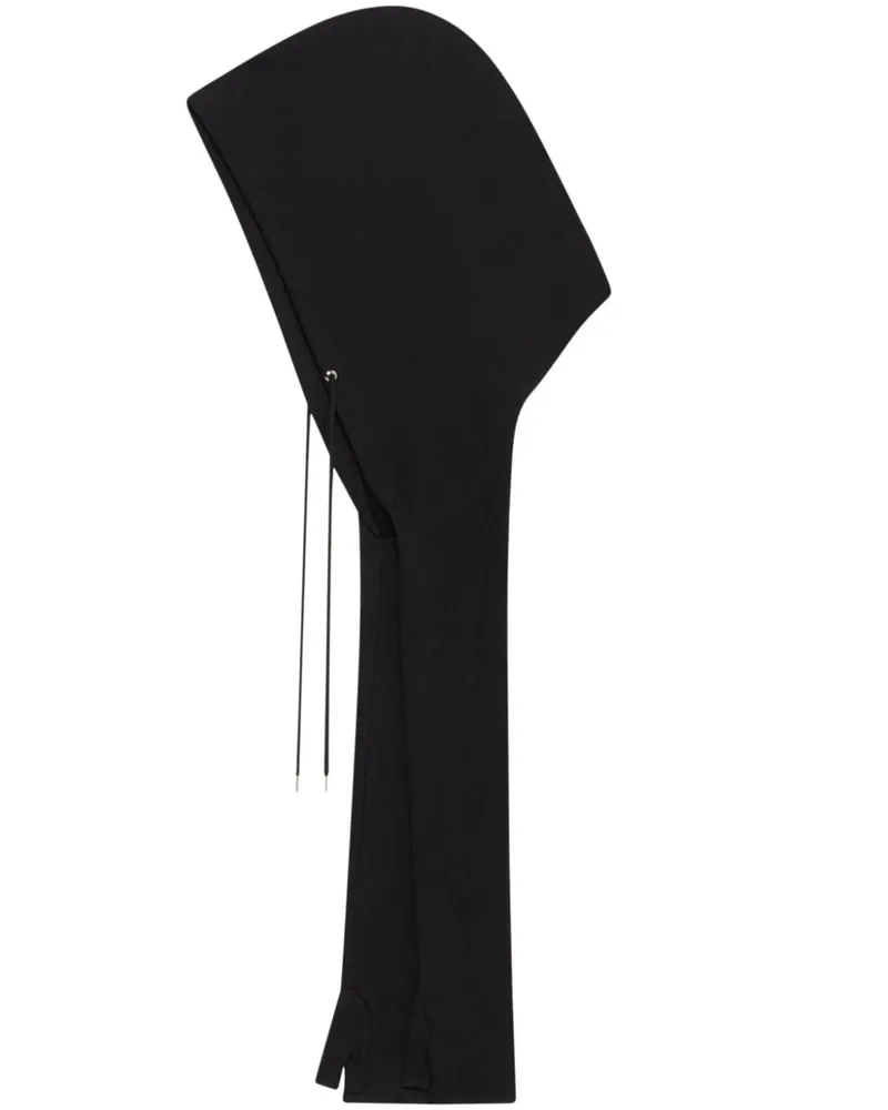 Courrèges Fingerlose Handschuhe - Schwarz Schwarz