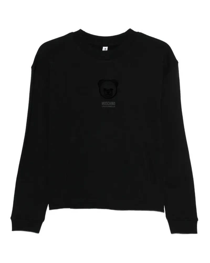 Moschino Pullover mit Logo-Detail - Schwarz Schwarz