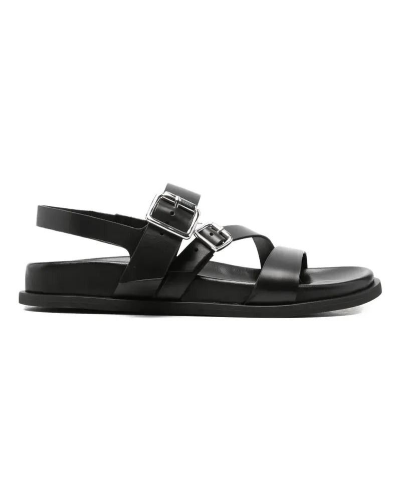Guglielmo Rotta buckle-strap leather sandals - Schwarz Schwarz