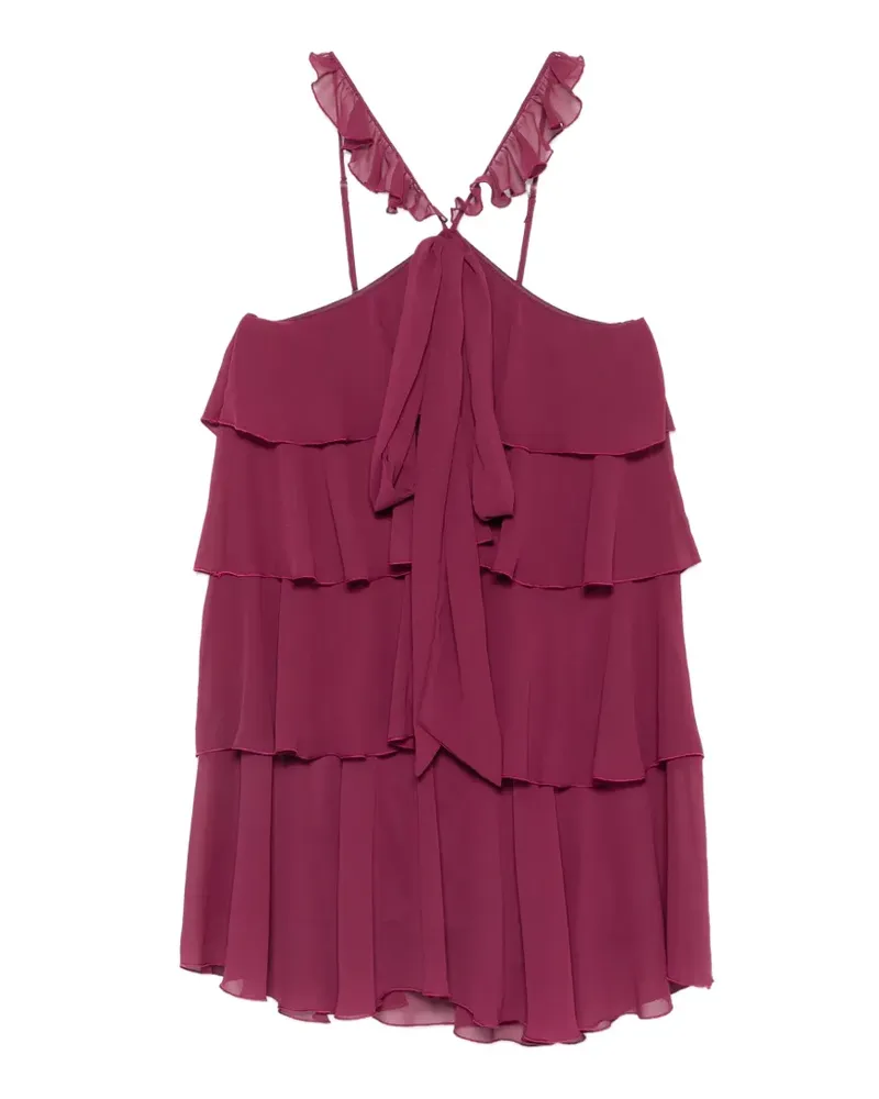Aniye By ruffled tiered mini dress - Violett Violett