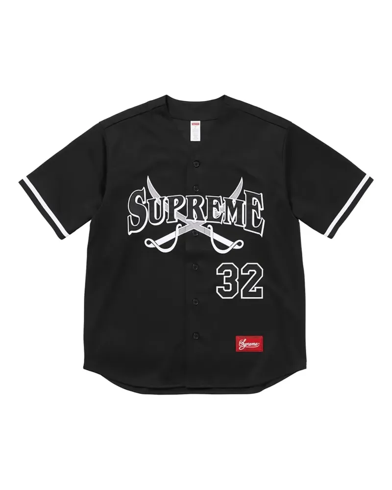Supreme Being Swords Baseball T-Shirt - Schwarz Schwarz