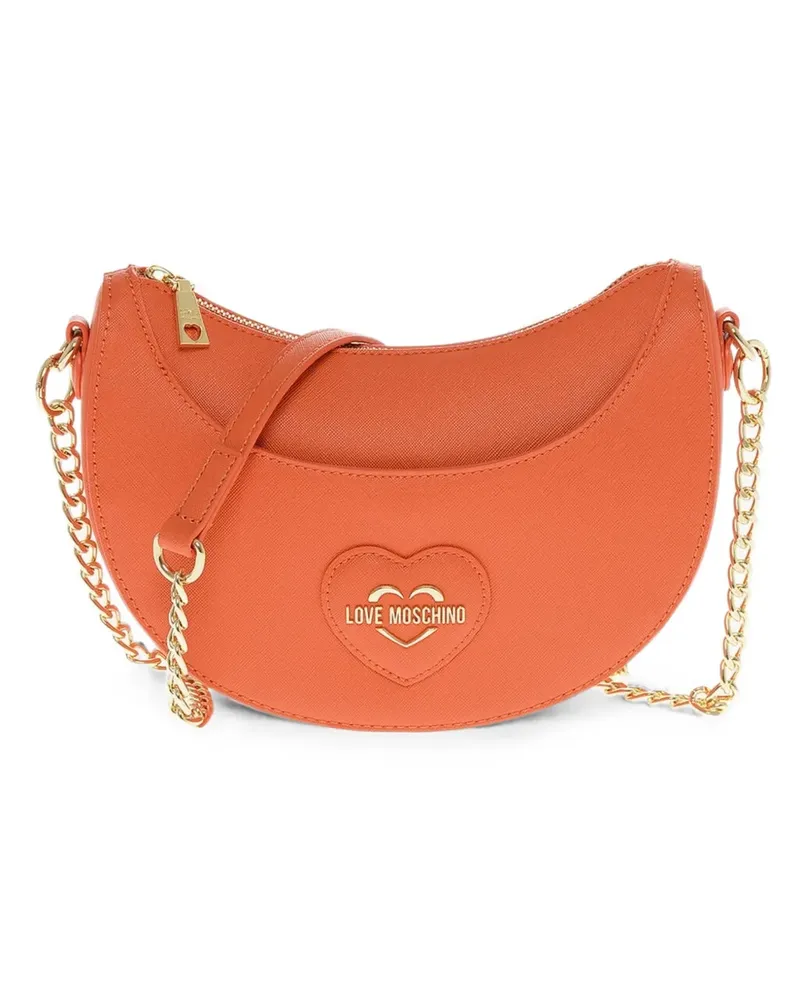 Moschino embossed-heart tote bag - Orange Orange