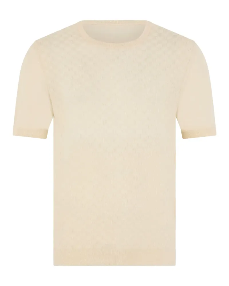 Fedeli textured short-sleeve T-shirt - Nude Nude