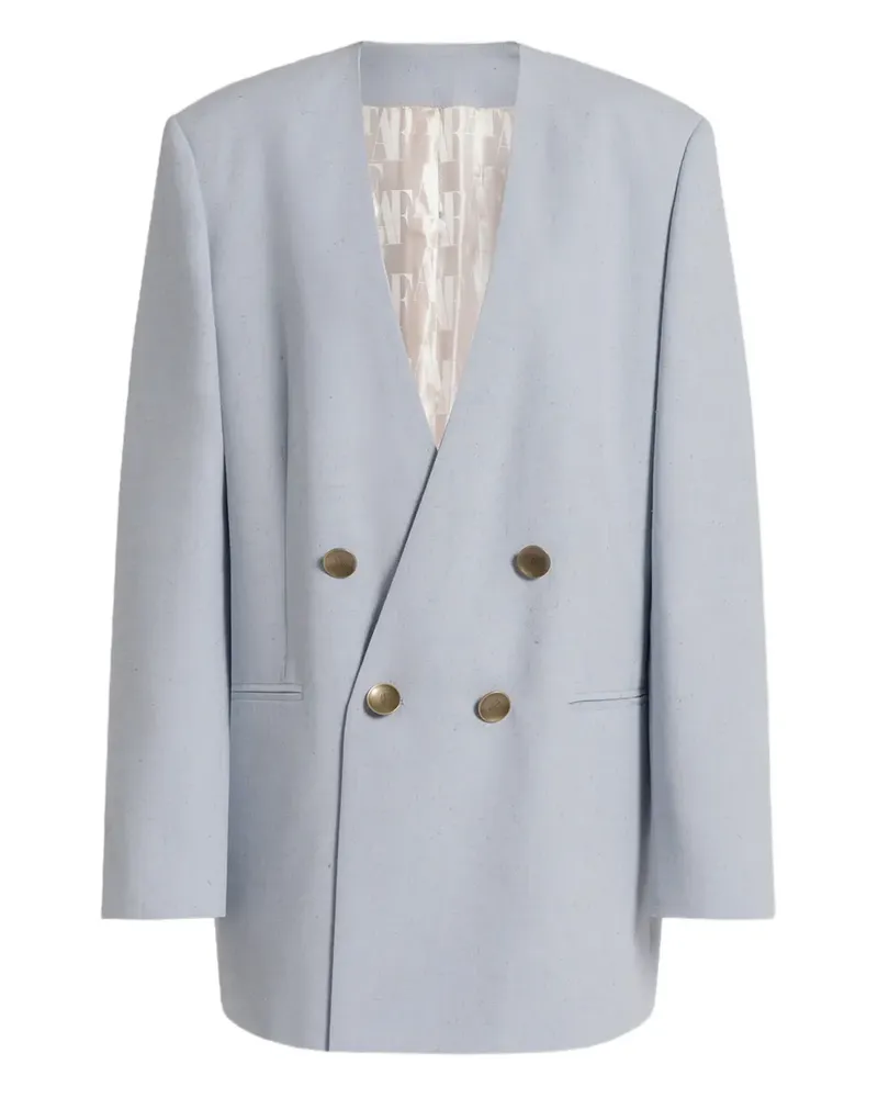 Alberta Ferretti double-breasted jacket - Blau Blau