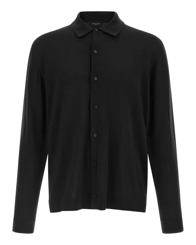 Roberto Collina Geknöpfter Cardigan - Schwarz Schwarz