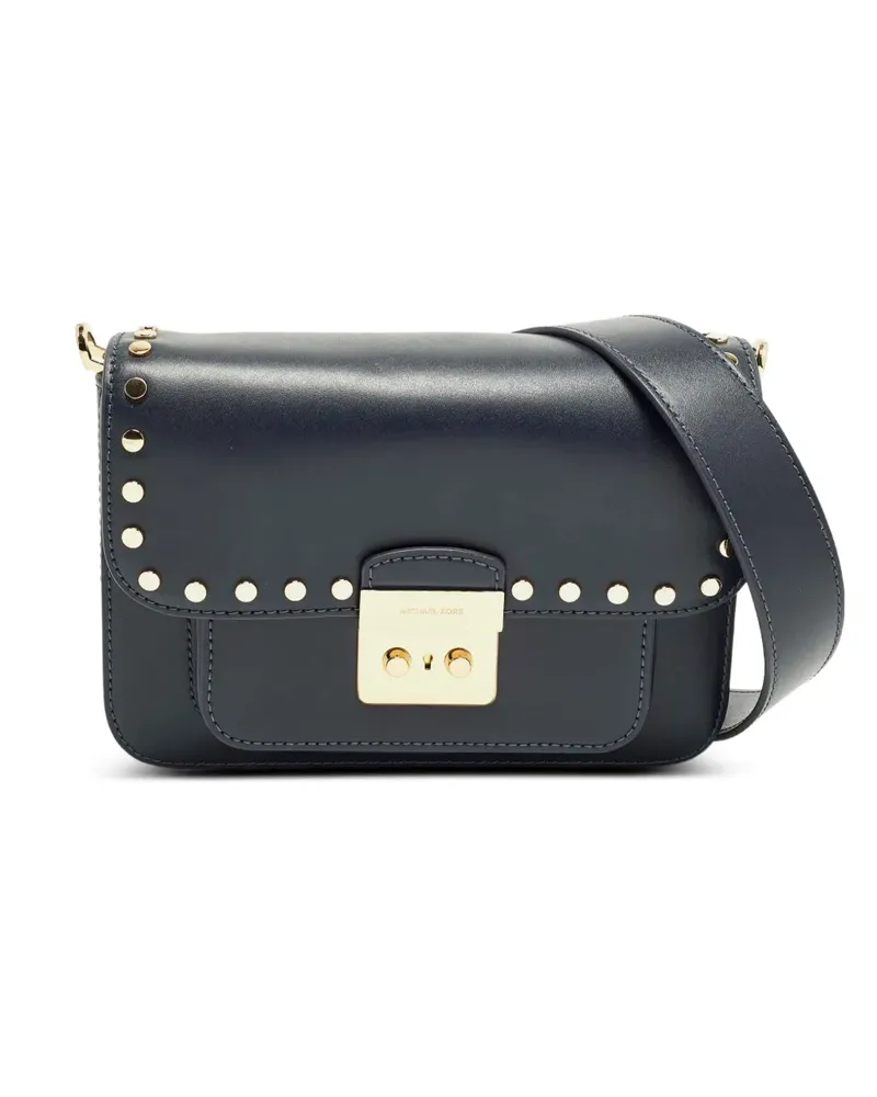Michael Kors Sloan Schultertasche mit Nieten - Blau Blau