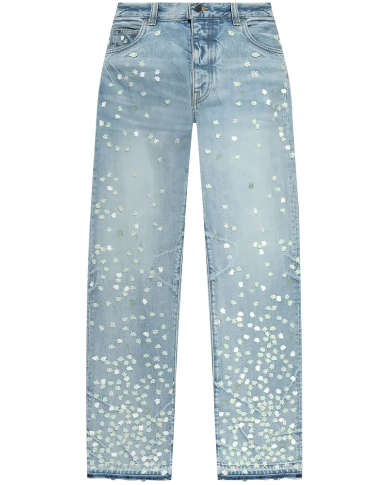 Amiri Gerade Jeans mit Punkten - Blau Blau