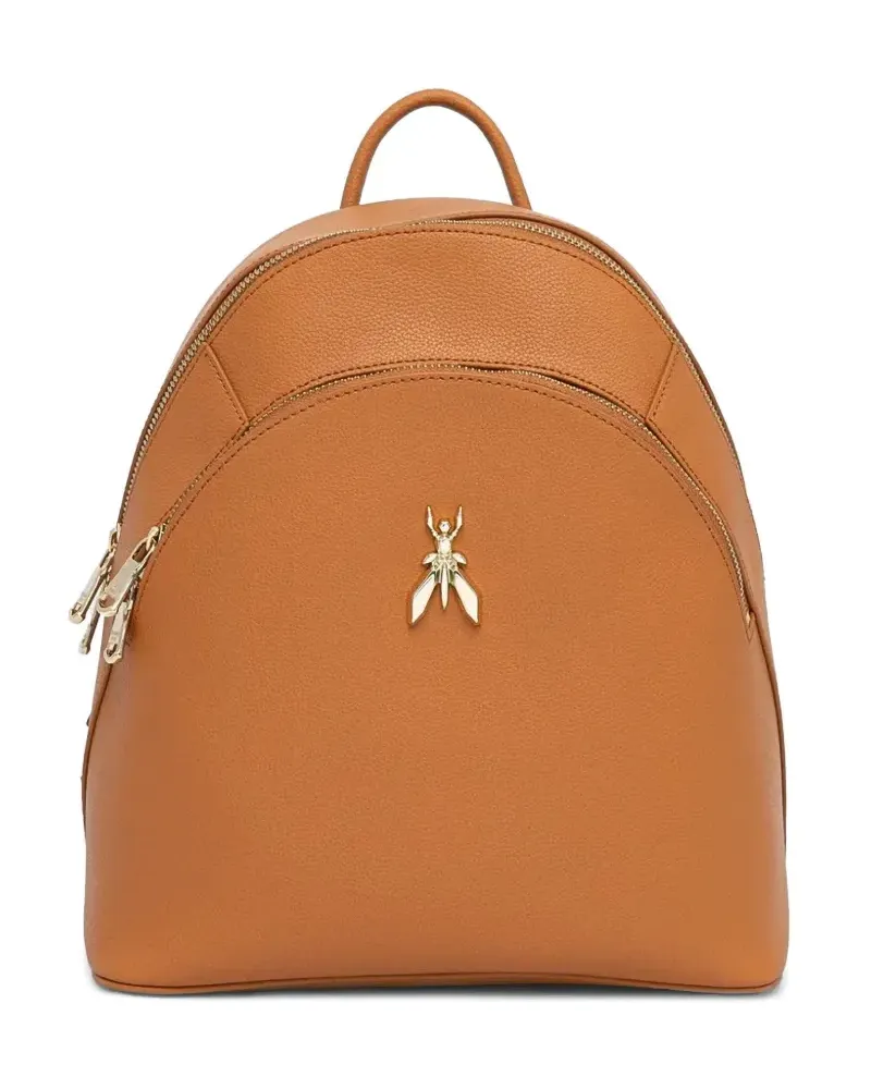 Patrizia Pepe Rucksack mit Logo-Schild - Orange Orange