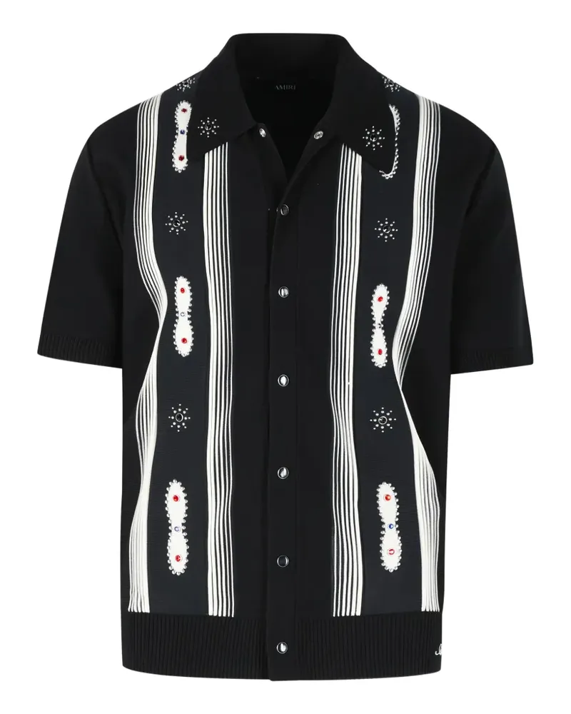 Amiri snap button decorative shirt - Schwarz Schwarz